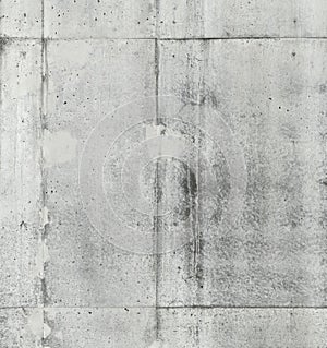 Concrete walls with characteristic concrete surface for wall designs