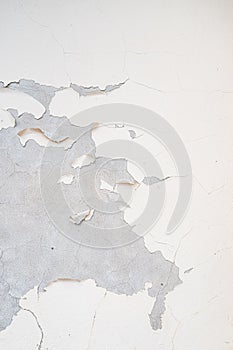 Concreter Wall with Peeling Paint Texture