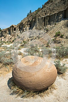 Concretion Rock Formation Theodore Roosevelt National Park photo
