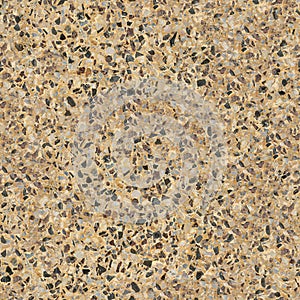 Conctrete Surface with Pebble Stones. Seamless Texture.