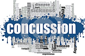 Concussion word cloud design