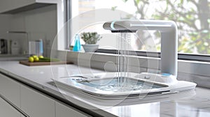 The condensation collector which collects excess water and prevents it from dripping onto countertops photo