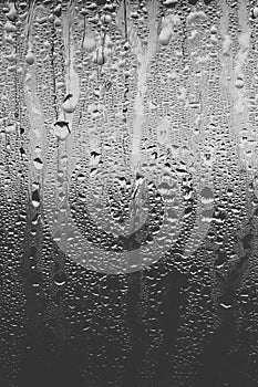 Condensation on glass