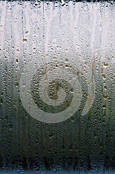 Condensation on glass