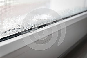 Condensation on PVC window