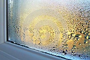 Condensation on Window Glass and Frame