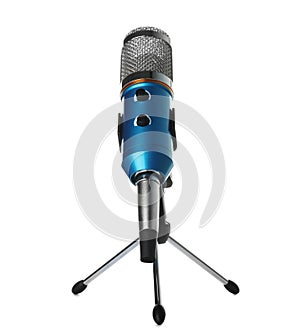Condenser microphone with holder