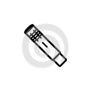 Condenser microphone vector icon