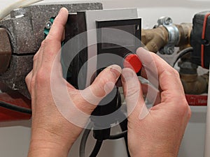Condensing boiler control photo