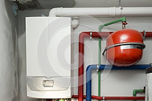 Condensing boiler gas photo