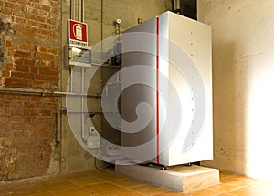 Condensing gas boiler photo