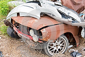 The condition of the car was demolished