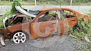 The condition of the car was demolished