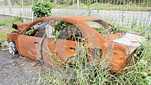 The condition of the car was demolished