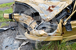 The condition of the car was demolished