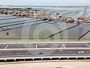 The Condition of Indonesian Infrastructure for the Toll road over the sea on the north coast of Java, Semarang-demak toll road