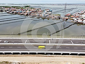 The Condition of Indonesian Infrastructure for the Toll road over the sea on the north coast of Java, Semarang-demak toll road