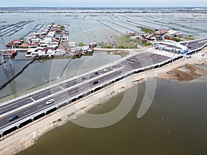 The Condition of Indonesian Infrastructure for the Toll road over the sea on the north coast of Java, Semarang-demak toll road