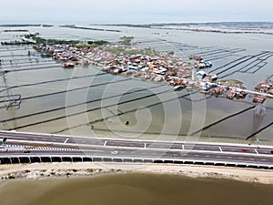 The Condition of Indonesian Infrastructure for the Toll road over the sea on the north coast of Java, Semarang-demak toll road