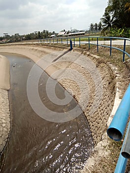 condition of irrigation lines when water recedes