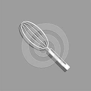 Kitchen Whisk. Vector icon. Conditional vector image