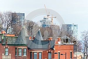 Condo / business buildings with huge windows in Montreal