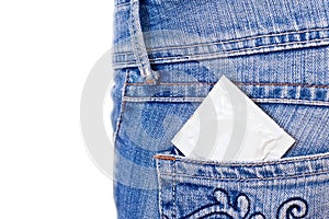 Condom in pocket