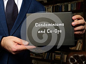 Condominiums and Co-Ops inscription on the sheet