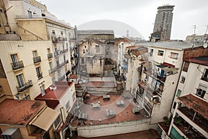 Condos for poor popular area, apartment building. Barcelona, Spain