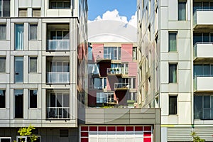 Condos on Robert Bourassa boulevard in Griffintown a borough of Montreal