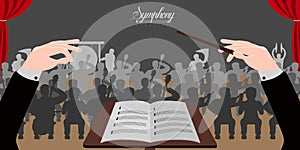 Conductor hands icon