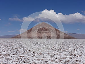 Cone of Arita and Arizaro salt flat, Salta, Argentina photo