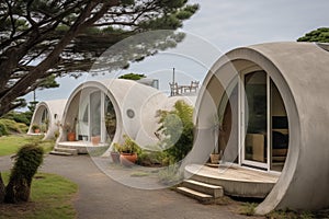 Cone shaping building. Generate AI