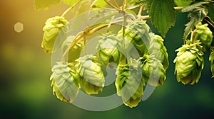cones hops background