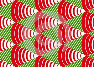 Cones op art seamless vector background, repeat tiling optical illusion pattern, textile or wrapping paper, website backdrop or