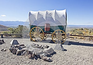 Conestoga Wagon Camp At Oregon Trail photo