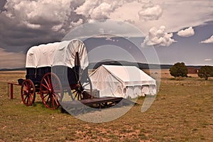Conestoga Wagon and Tent photo