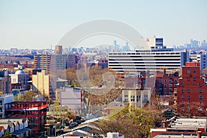 Coney island brooklyn new york air view panorama