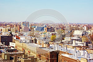 Coney island brooklyn new york air view panorama