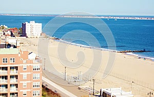 Coney island brooklyn new york air view panorama