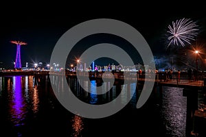 Coney Island at Night