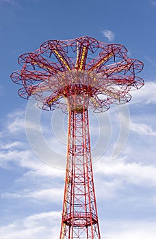 Coney Island parachute drop photo