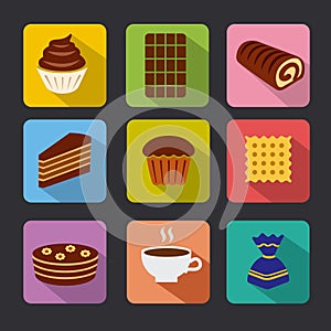 Confectionery icons