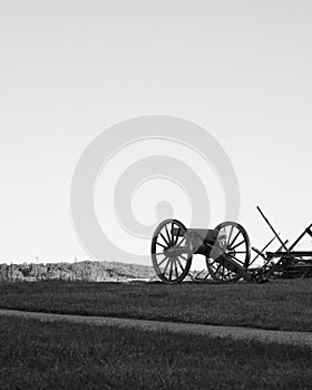 Confederate Cannon Near Pickett''s Charge