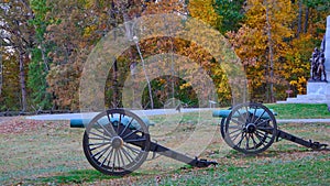 Confederate Cannons Near Virgina Mounment