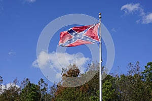 Confederate flag at a Civil War site