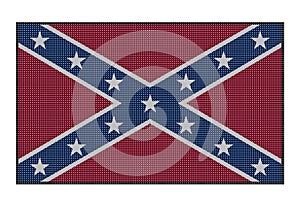 Confederate Flag White Dots