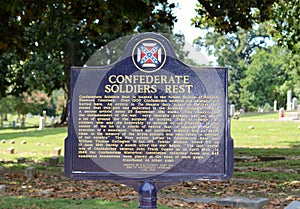 Confederate Soldiers Rest Historical Marker