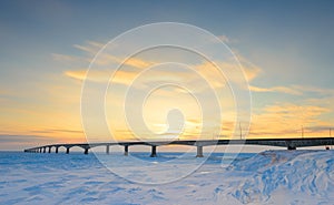 Confederation Bridge at Sunset