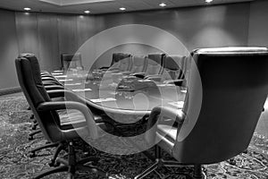 Conference board room table photo